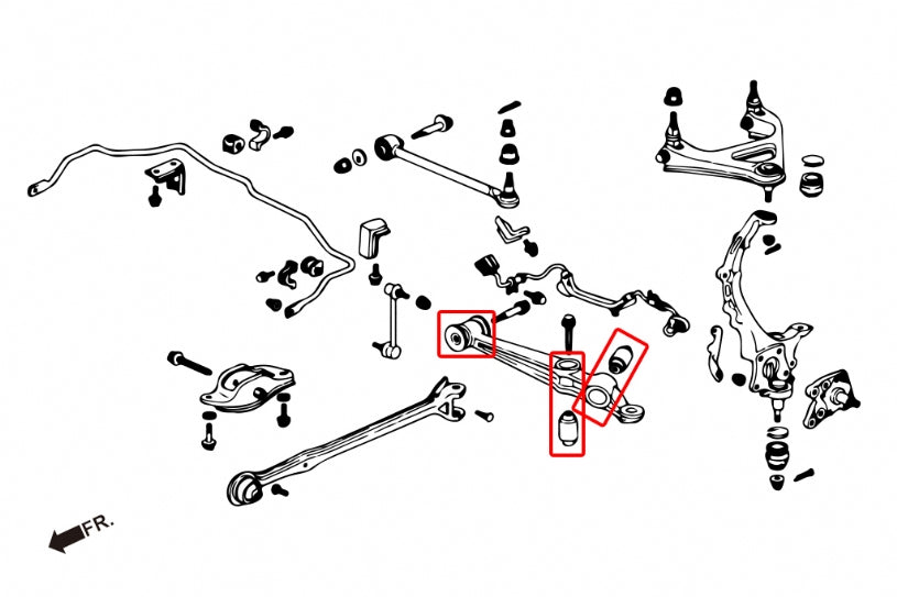 Rear Lower Arm Bushing Honda Prelude