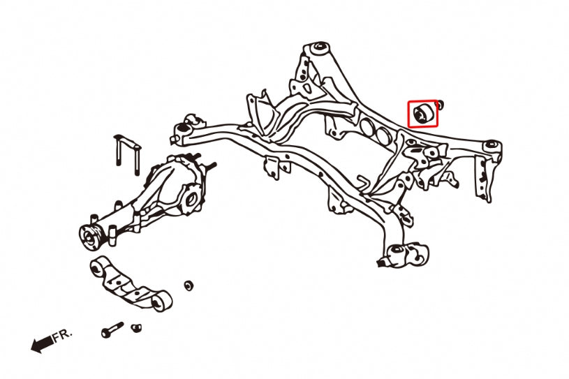 Rear Differential To Sub-frame Bushing Subaru Impreza, Legacy/outback, XV