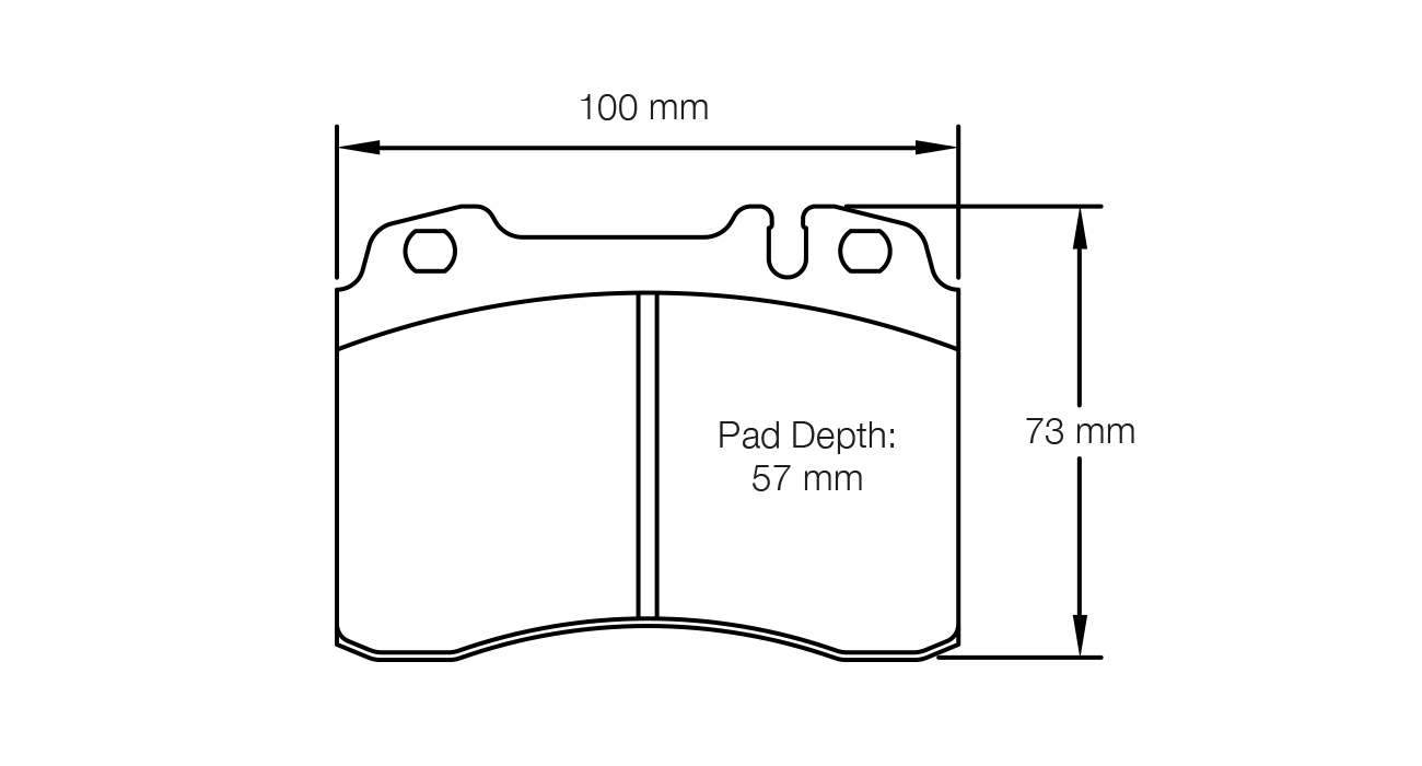 Pagid Racing RSH 29E Brake Pads - Front | S1291H29E01 - Pagid Racing brake pads