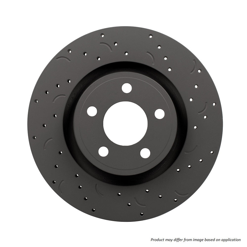 HTC4264 - Hawk Talon Slotted & Drilled Brake Discs; Rear