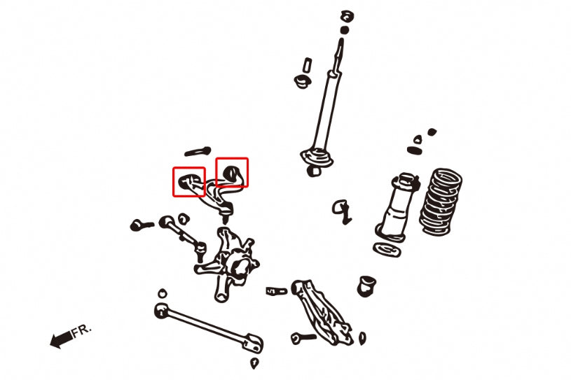 Rear Upper Arm Bushing Lexus, Toyota