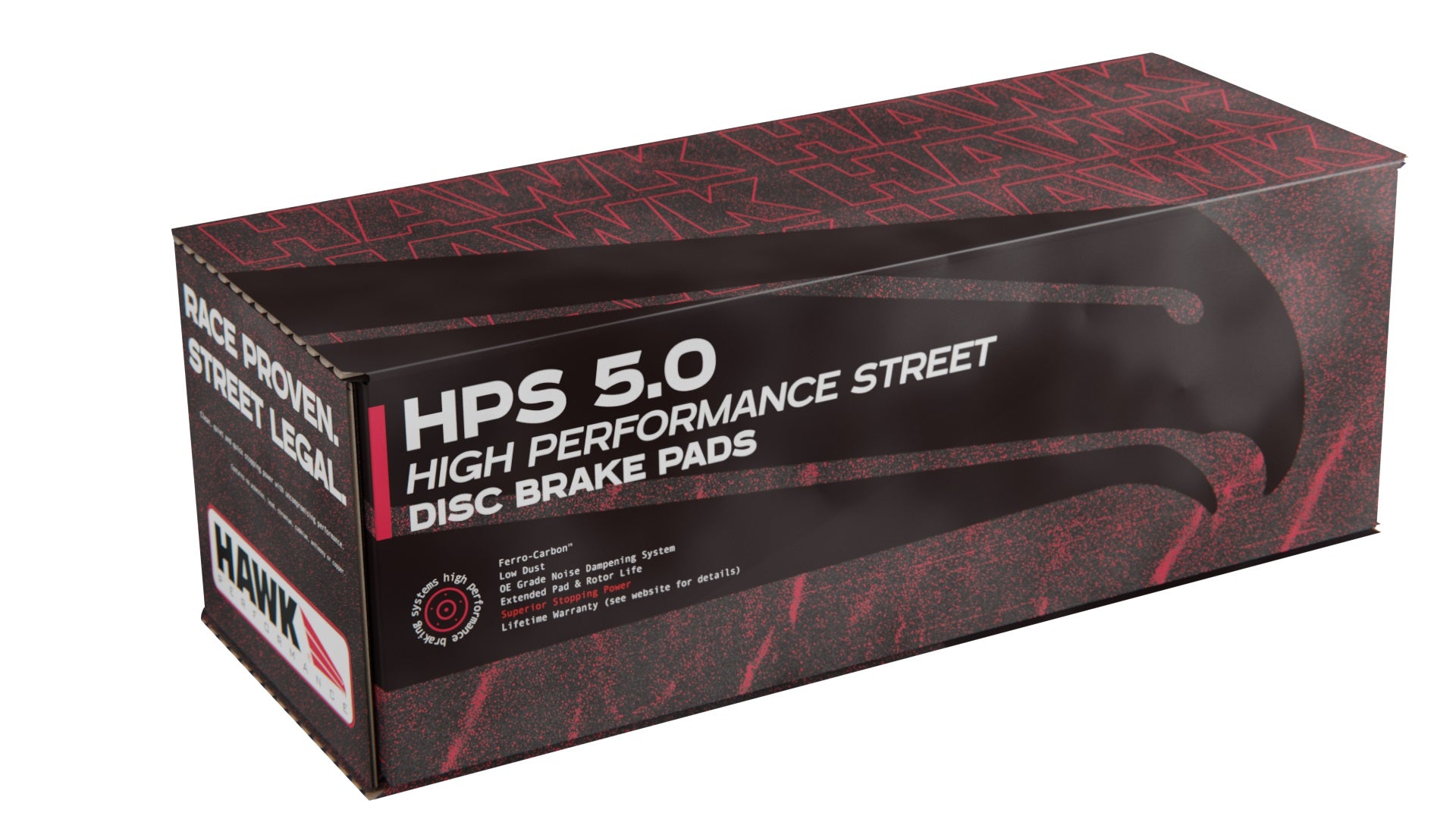 HB808B.570 - Hawk HPS 5.0 Brake Pads; Rear