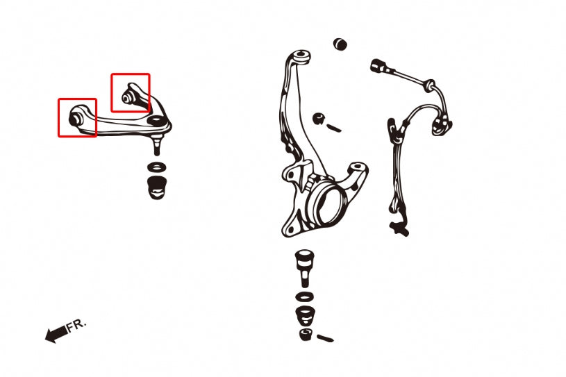 Front Upper Arm Bushing Honda Civic