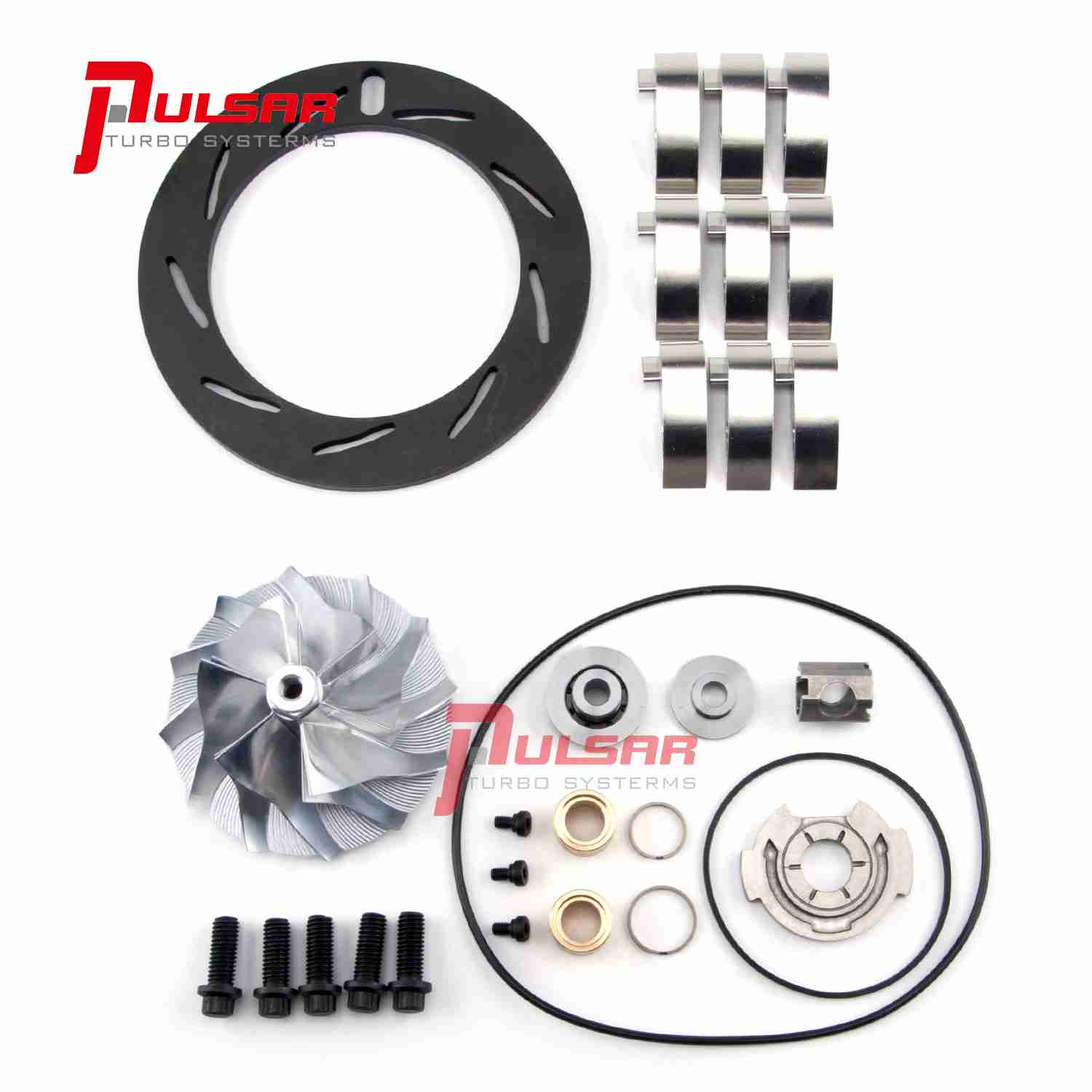 Pulsar Turbo 03-04 Ford 6.0 Powerstroke Turbo Billet Wheel Upgrade Unison Rebuild Kit 13.2mm Vanes by Pulsar Turbo available at Torque Lab