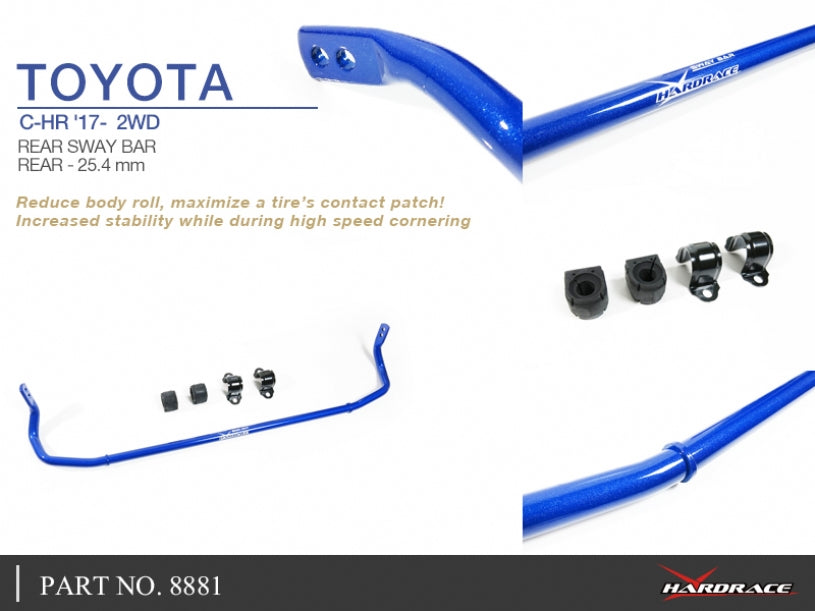 Rear Sway Bar Lexus UX, Toyota C-HR, Corolla/altis/auris, Prius
