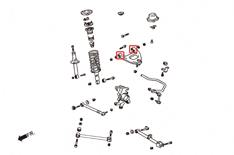 Rear Upper Arm Bushing Toyota Mark ii