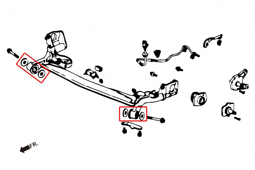 Rear Trailing Arm Bushing Honda Fit