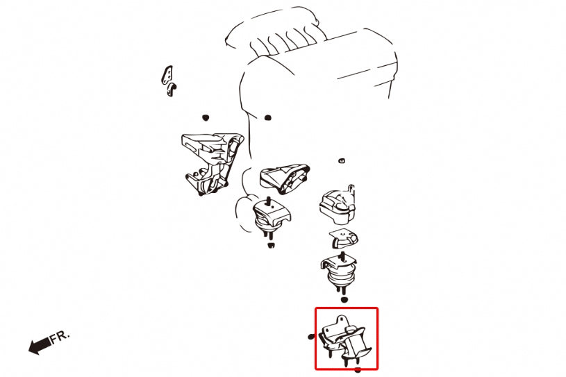 Harden Transmission Mount Lexus, Toyota