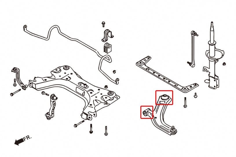 Front Lower Control Arm Bushing Nissan Cube, Livina, Tiida