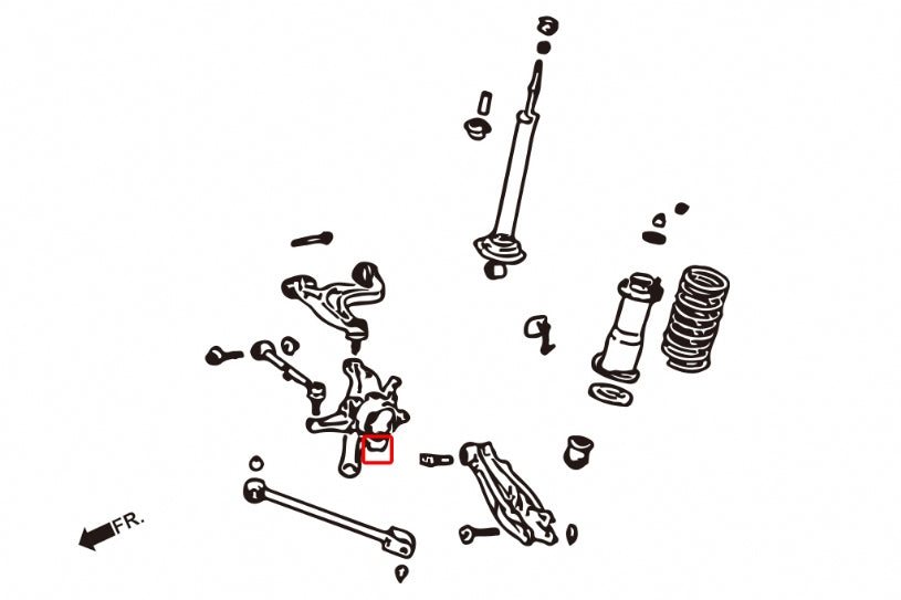 Rear Knuckle Bushing Lexus, Toyota