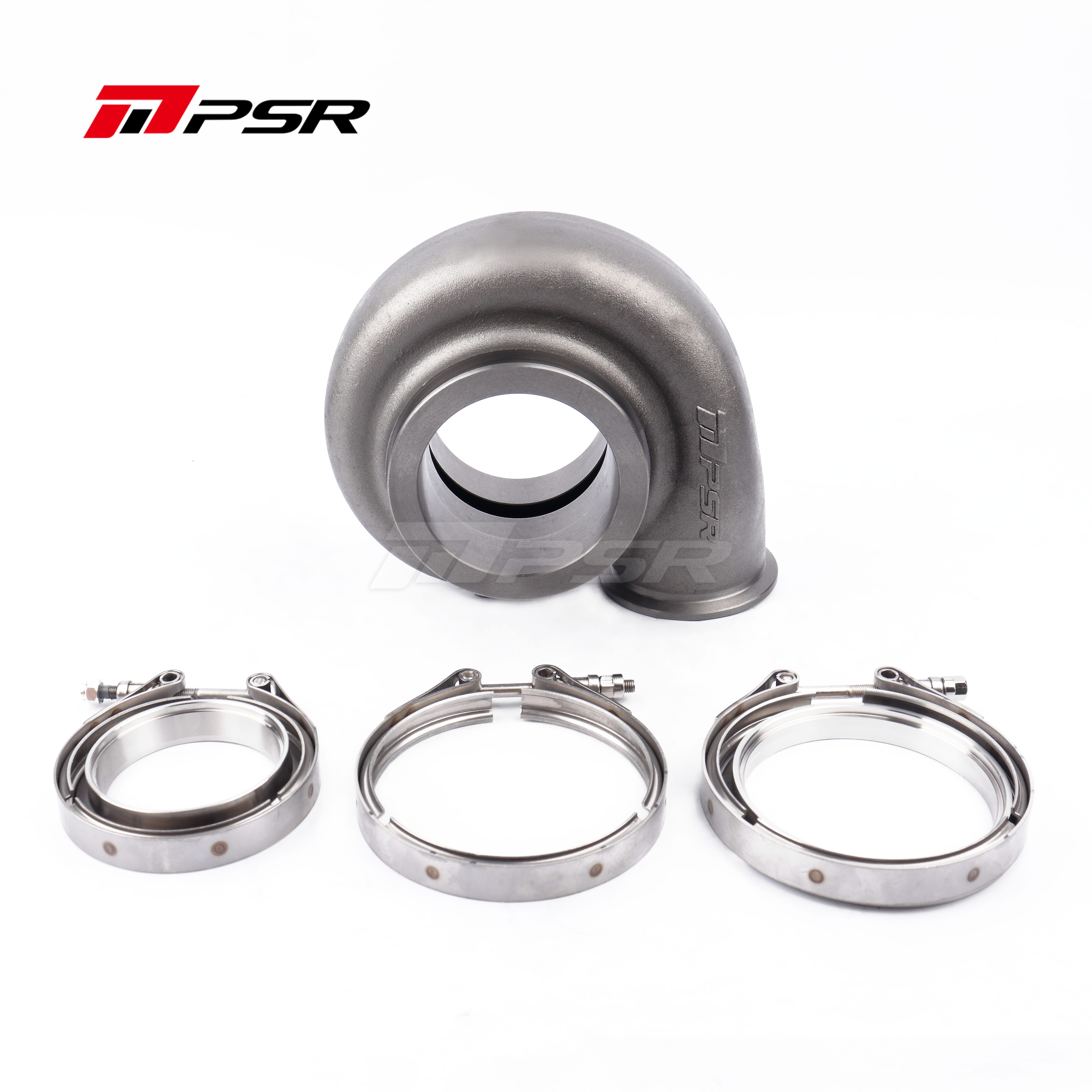 Pulsar Turbo Turbine Housing Drop in Precision PTE Ball Bearing Turbo 7685 8085 8385 - 1.28A/R, 3" V-band Inlet, 4" V-band Outlet by Pulsar Turbo available at Torque Lab