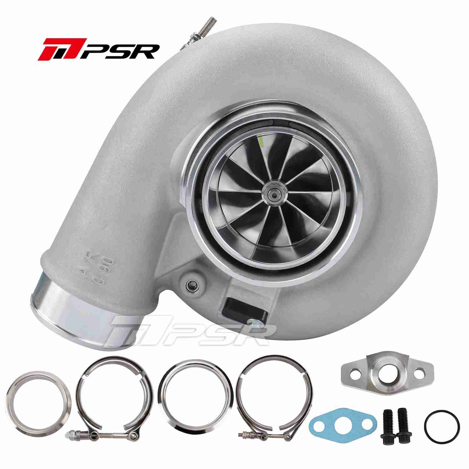 Pulsar Turbo PSR Reverse Rotation 7975G COMPACT Dual Ball Bearing Turbocharger HP Rating 1450 by Pulsar Turbo available at Torque Lab