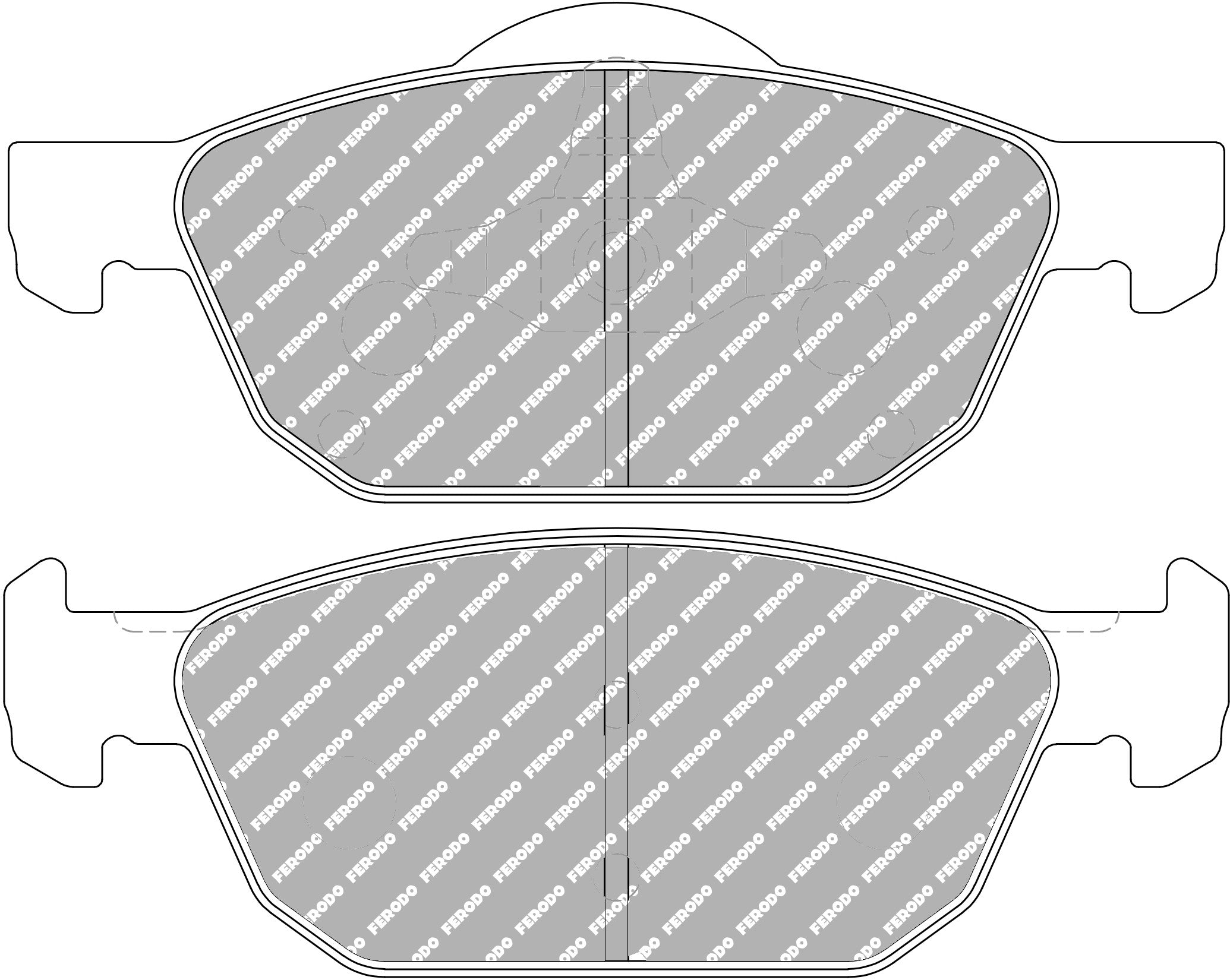 Ferodo Semi-Metallic Brake Pads | FER-FCP4868H