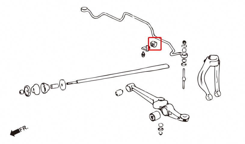Front Stabilizer Bushing Honda Integra