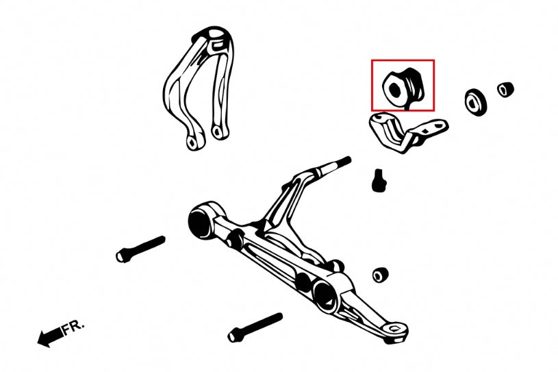 Front Compliance Bushing Honda Civic, CR-V