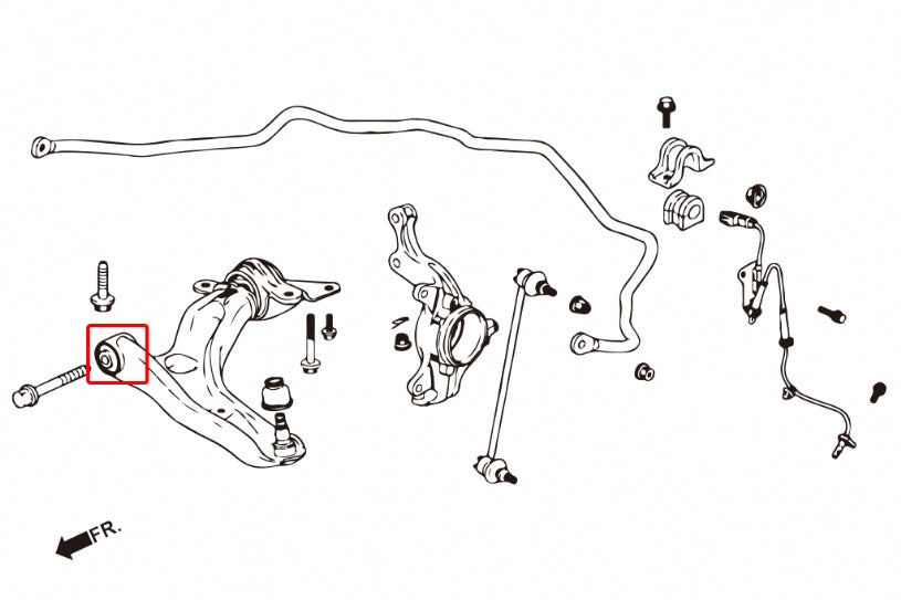 Front Lower Arm Bushing Honda City, Fit