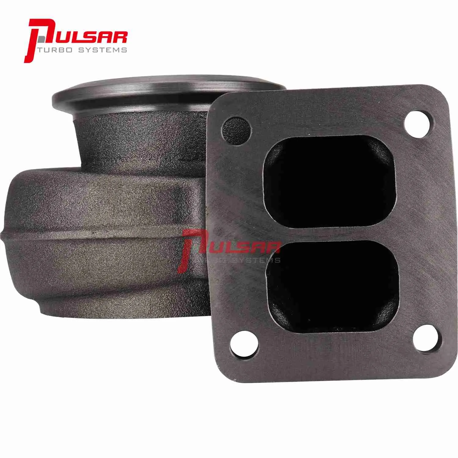 Pulsar Turbo PSR Turbine Housing for 300 Series Turbos 80/73mm 76/68mm 177211 177208 177210 - T4 Divided 0.91A/R Fit 80/73mm TW by Pulsar Turbo available at Torque Lab