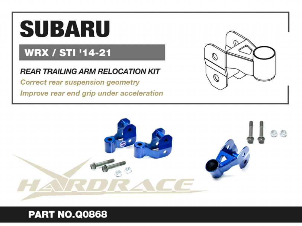 Rear Trailing Arm Relocation Kit Subaru WRX