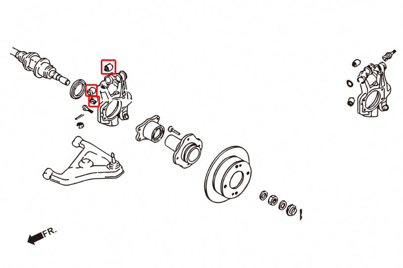 Rear Knuckle/hub Bushing Infiniti Q45, Nissan 240SX, Skyline, Z-series