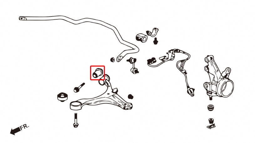 Front Lower Arm Bushing - Small Honda