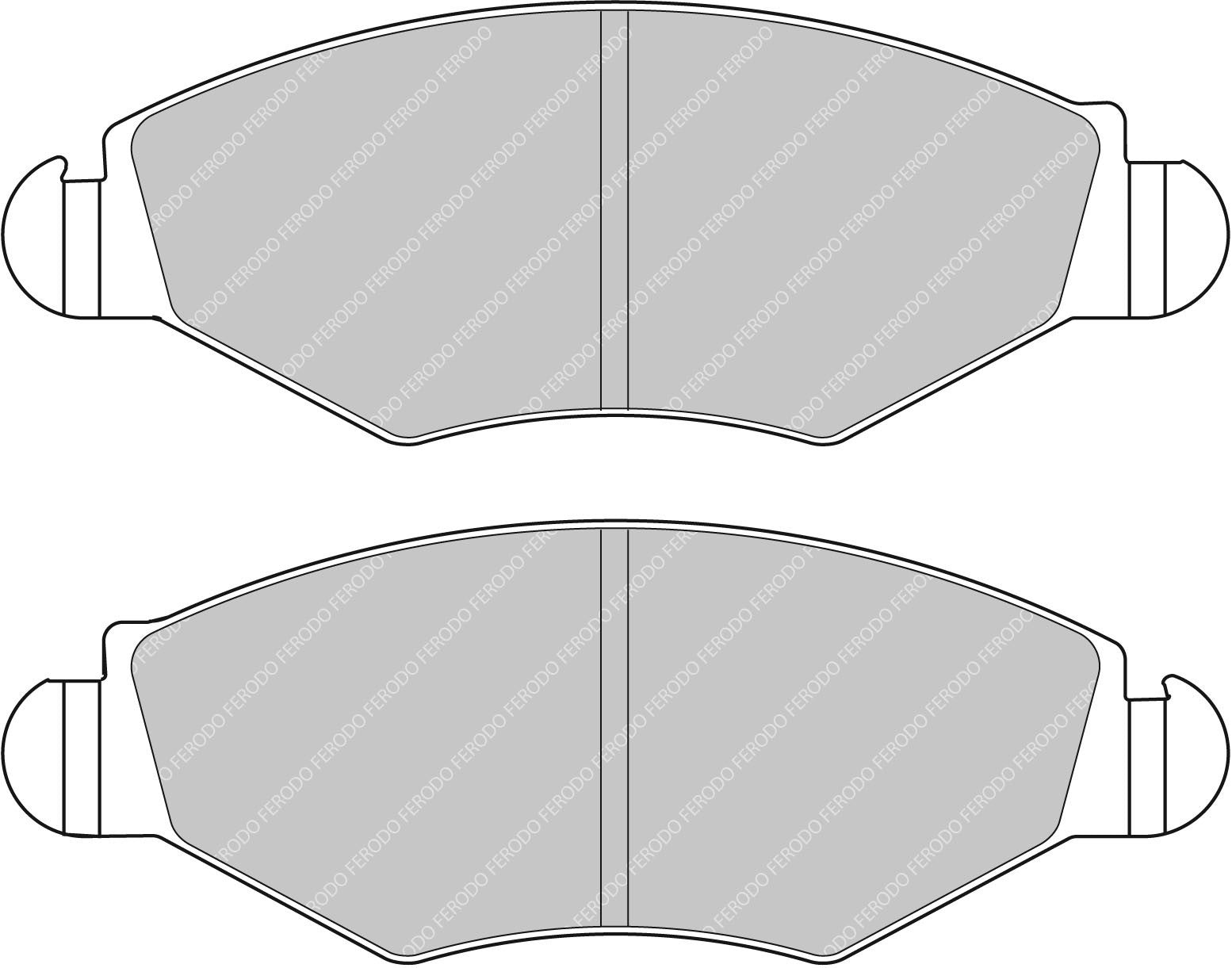 Ferodo Semi-Metallic Brake Pads | FER-FCP1378H