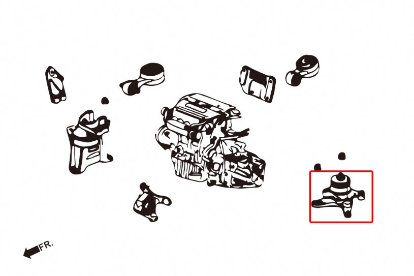 Left Engine Mount Honda Civic