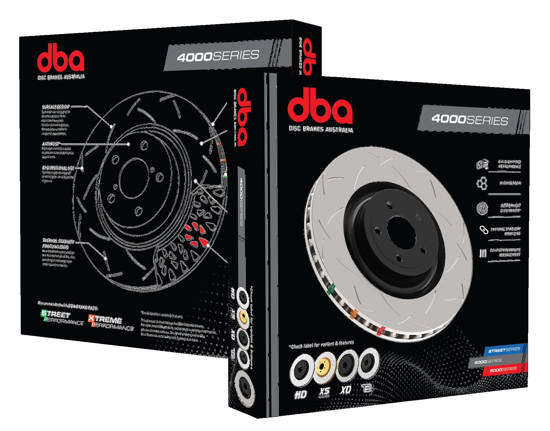 DBA42219 - 4000 Series HD Brake Rotor; Rear