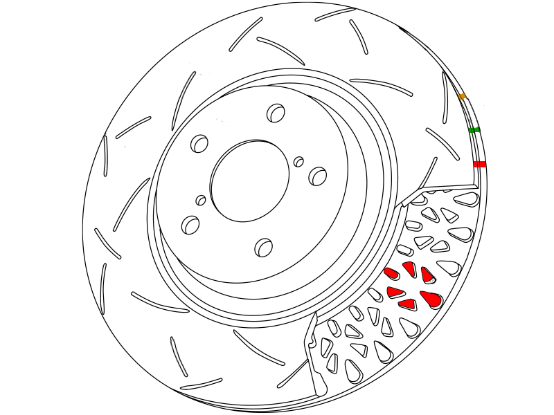 DBA42575 - 4000 Series HD Brake Rotor; Front