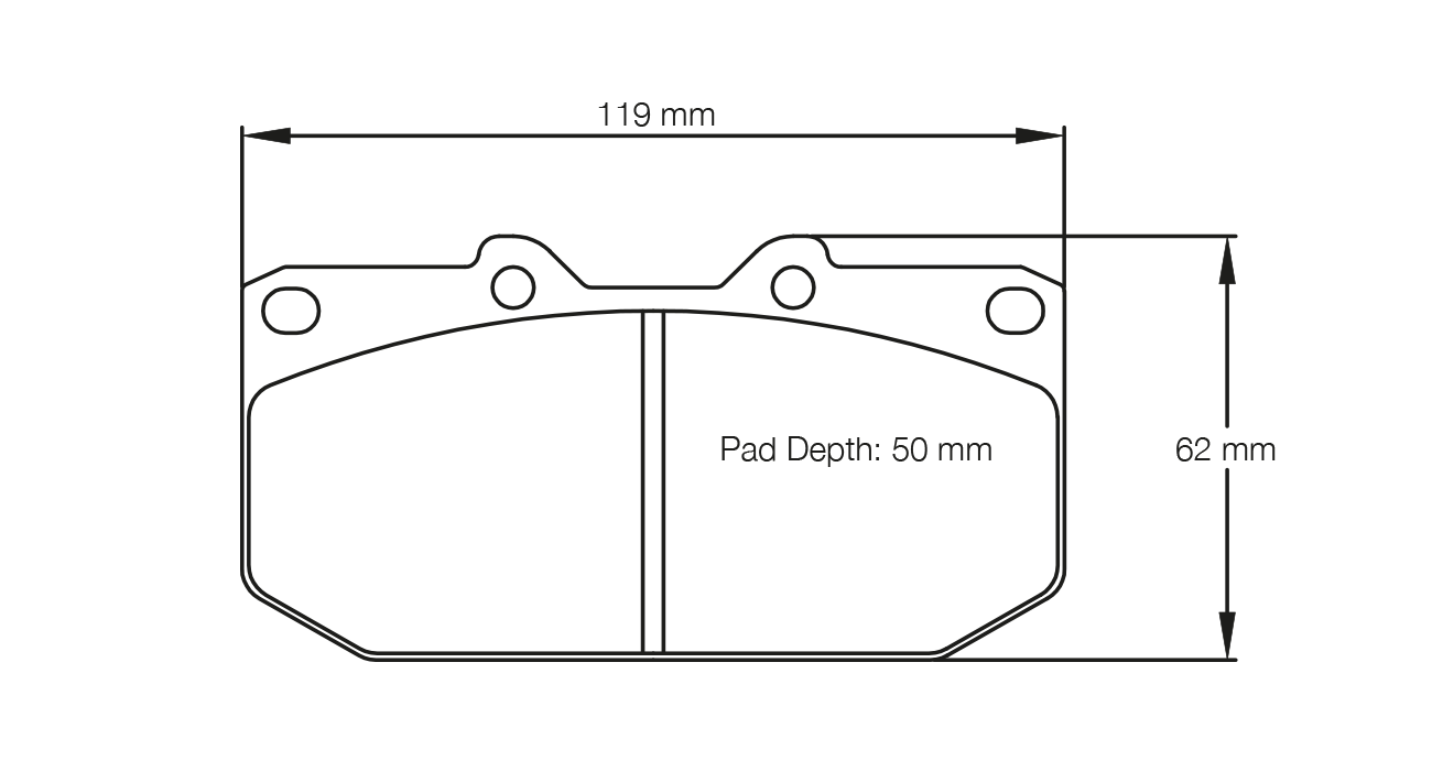Pagid Racing RSL 1 Brake Pads - Front | S1406L01001 - Pagid Racing brake pads