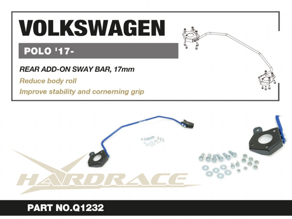 Rear Add-on Sway Bar Volkswagen POLO, Skoda Fabia, Audi A1