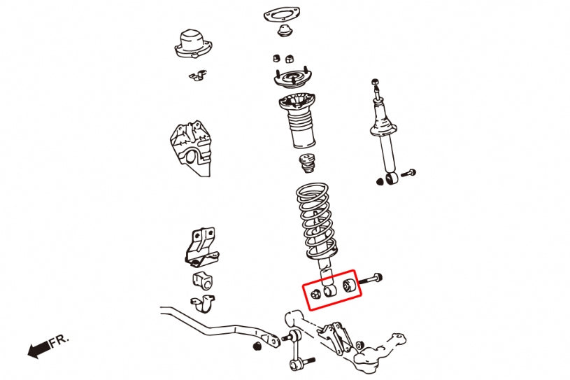 Front Shock Bushing Toyota Crown, Crown majesta, Mark ii