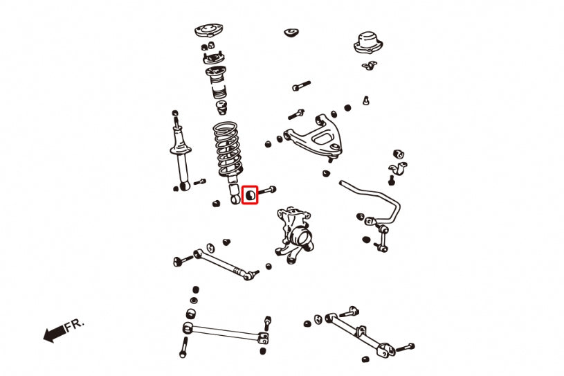 Rear Shock Bushing Toyota Mark ii