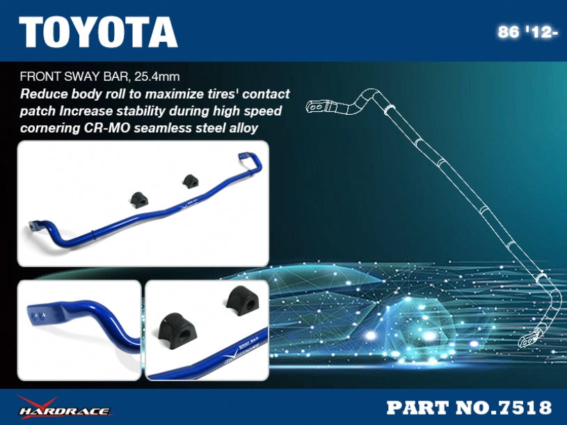 Front Sway Bar Scion FR-S, Subaru BRZ, Toyota 86