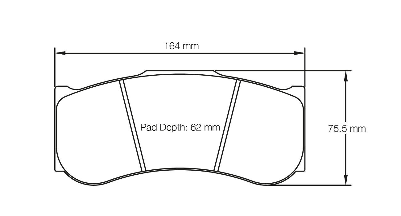 Pagid Racing RST 5E Brake Pads - Front | S2019T5E001 - Pagid Racing brake pads