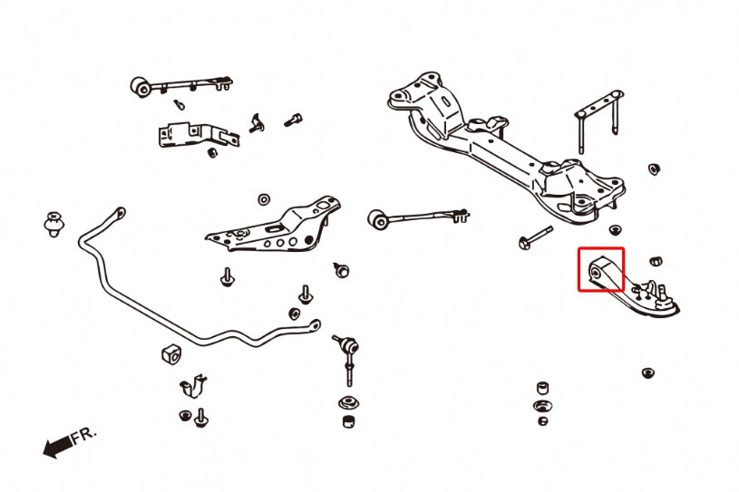 Front Lower Control Arm Bushing Nissan 240SX, Skyline, Z-series