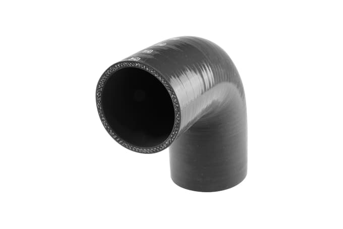Silicon Hose 90 Reducer Elbow 2.50-3.00" BLACK by Turbosmart - performance upgrade from Torque Lab