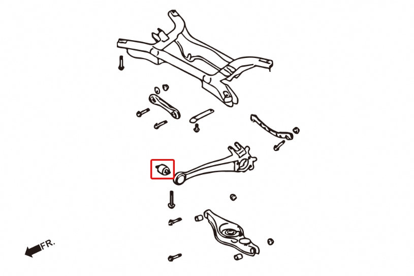 Rear Trailing Arm Bushing Mitsubishi Lancer mirage, Outlander