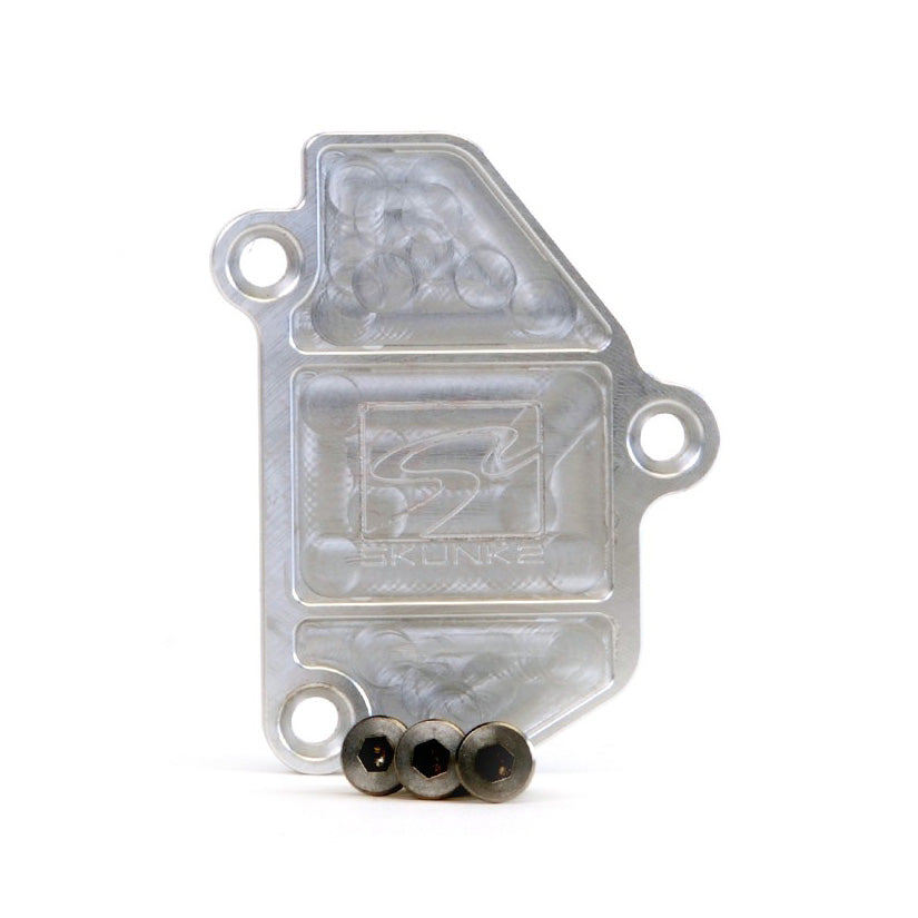 SKUNK2 VTEC BLOCK OFF PLATE RAW HONDA B-SERIES
