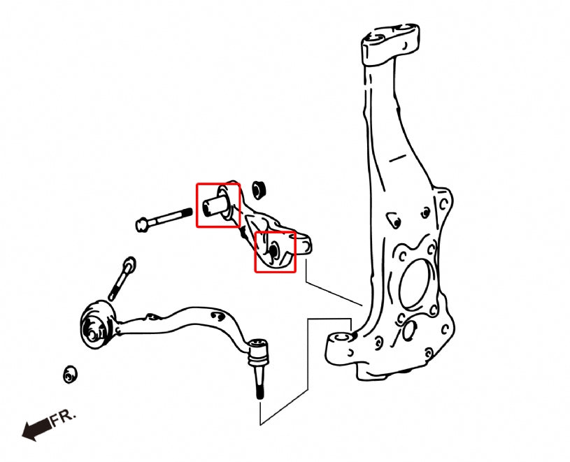 Front Lower Straight Arm Bushing Lexus LS