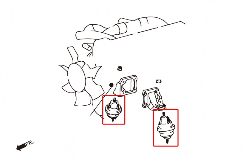 Harden Engine Mount Toyota Supra