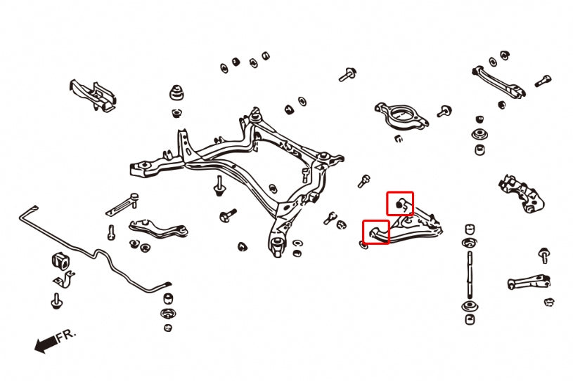 Rear Lower Control Arm Bushing Nissan 240SX, Skyline, Z-series