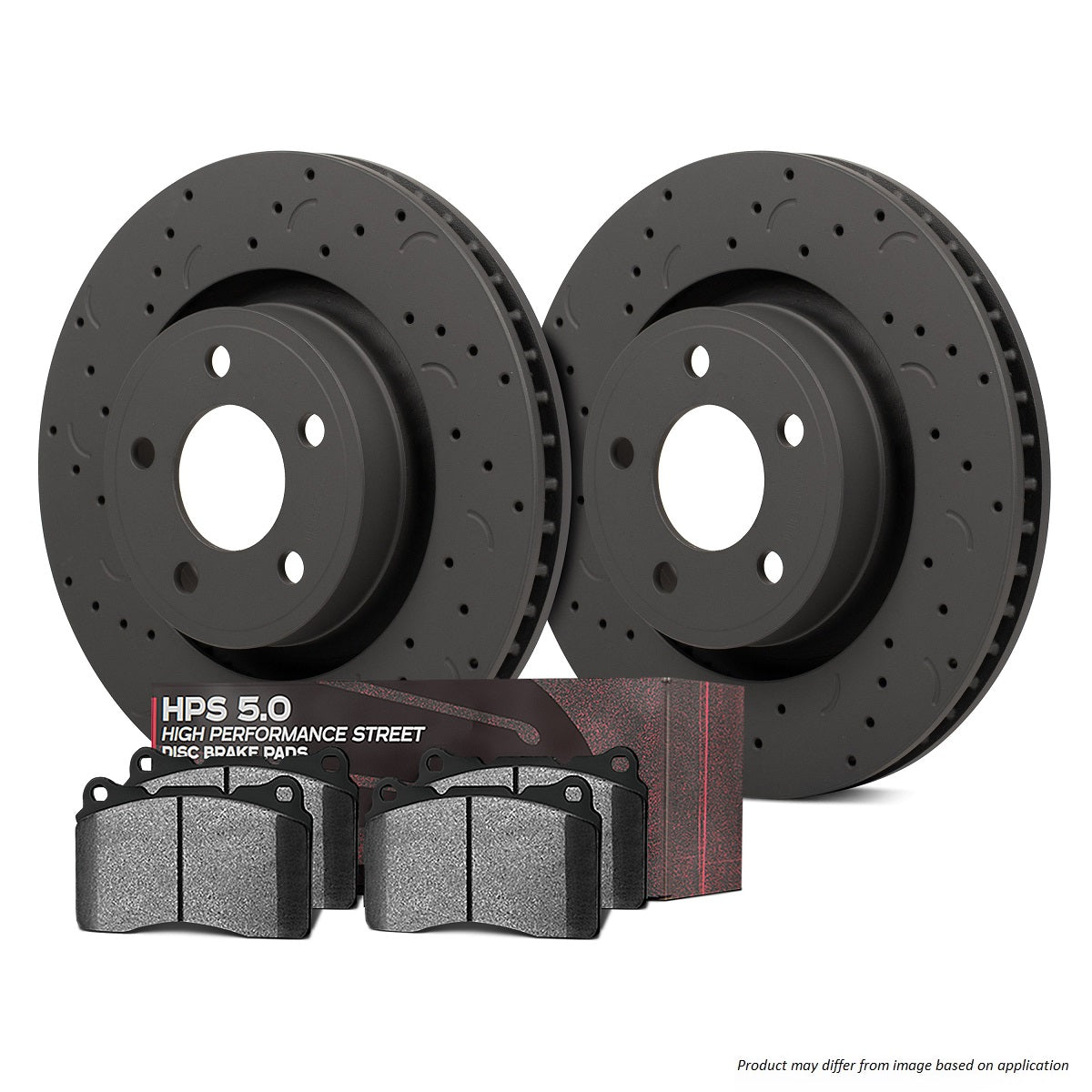 HKC4025.111B - Hawk Brake Kit - HPS 5.0 Pads & Talon Slotted & Drilled Discs; Front – Brake Pads by Hawk | Torque Lab