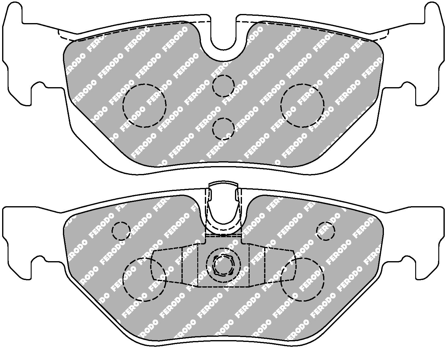 Ferodo Semi-Metallic Brake Pads | FER-FCP1807H