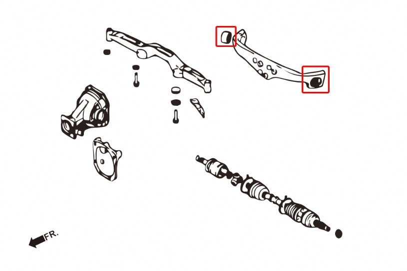 Rear Diff Support Arm Bush Mitsubishi Lancer evolution