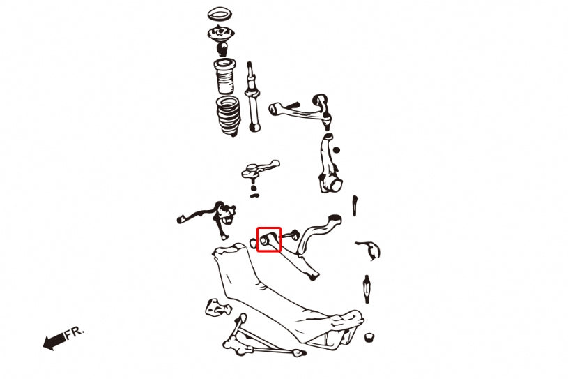 Front Lower Arm Bushing Lexus GS, SC, Toyota Aristo
