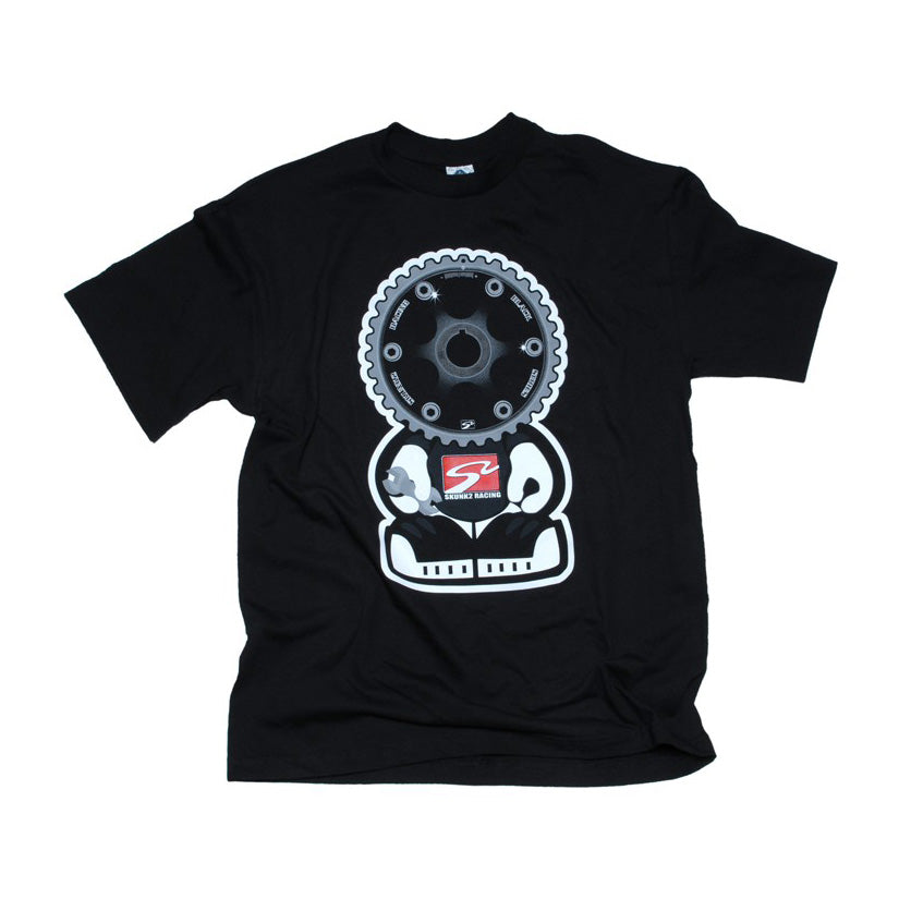SKUNK2 BLACK SERIES GEAR HEADZ T SHIRT BLACK LARGE
