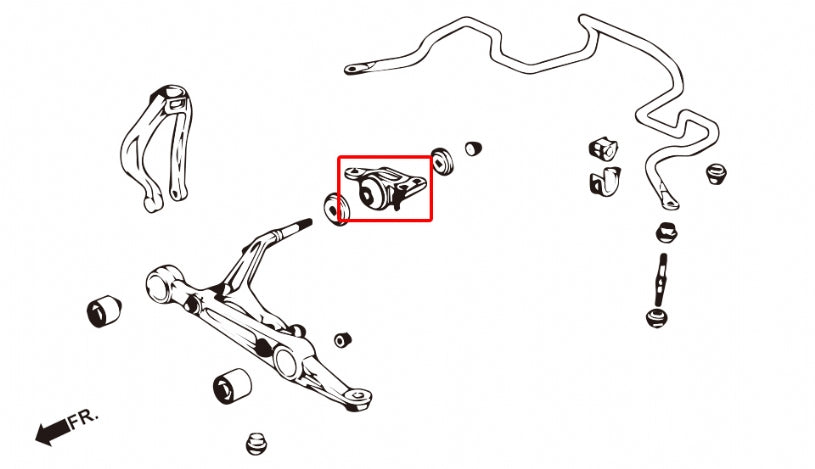 Front Compliance Bushing Honda Civic, Crx, Integra