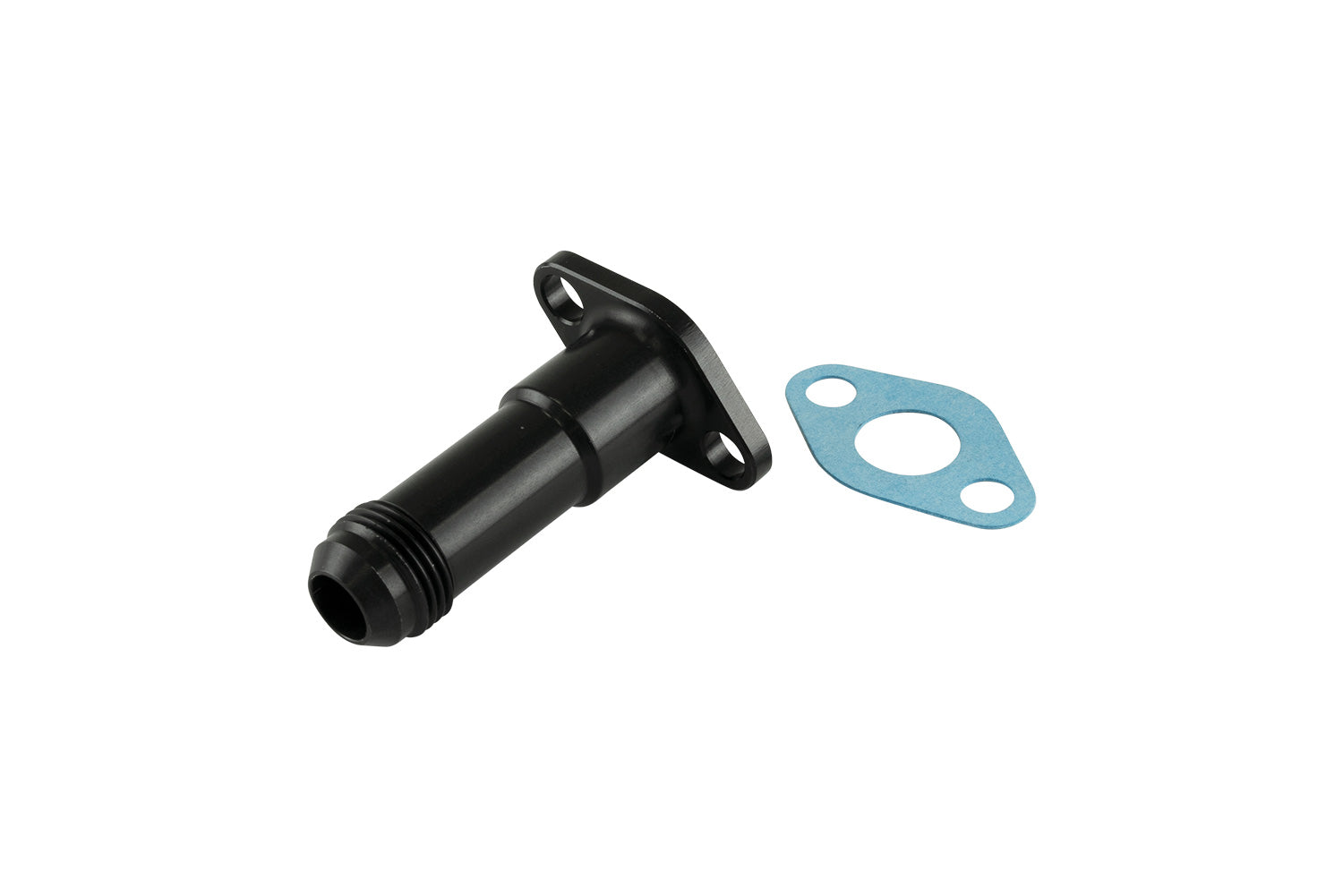 38.1mm 10AN 75mm Extended Oil Drain Black by Turbosmart - performance upgrade from Torque Lab
