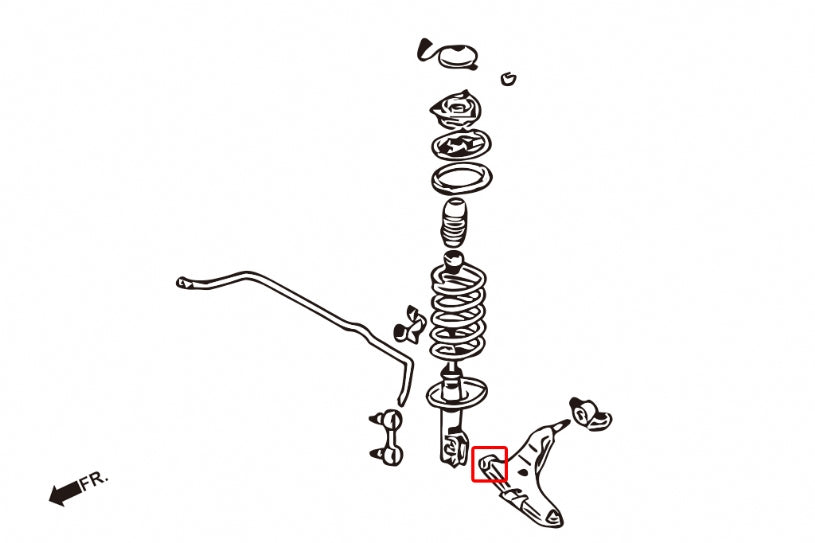Front Lower Arm Bushing - Small Mitsubishi 3000GT/GTO