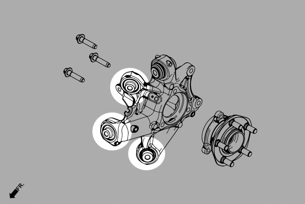 Rear Knuckle Bushing - Upper Front/front/lower Front Tesla Model 3, Model y